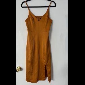 Express bodycon slit dress